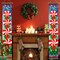 Christmas Door Banner Christmas Candy Decorations Peppermint Porch Sign Banner(red and white)70.8"L x 11.81"W